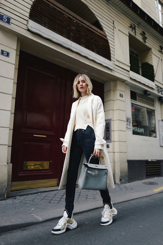 Outfit con chunky sneakers hotsell