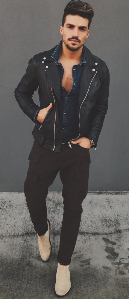 10 Leather Jacket Outfit Ideas For Men To Try This Season