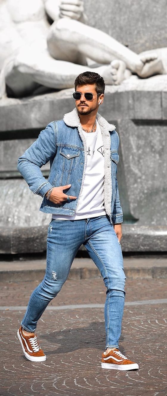 denim jacket outfit ideas male, Off 73%, 