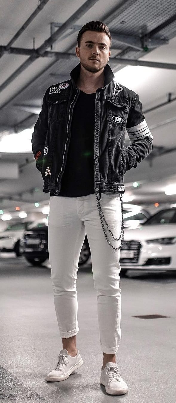 Trendy White Jeans Outfit Ideas For Men ⋆ Best Fashion Blog For