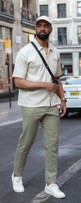 Button Down Shirt With Sneaker