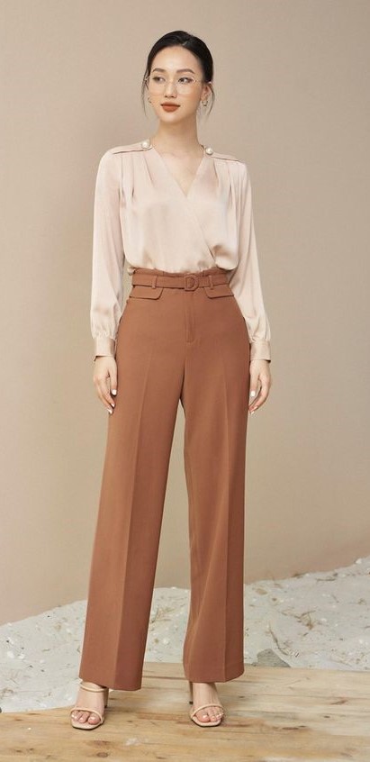 Blouse with Tailored Pants
