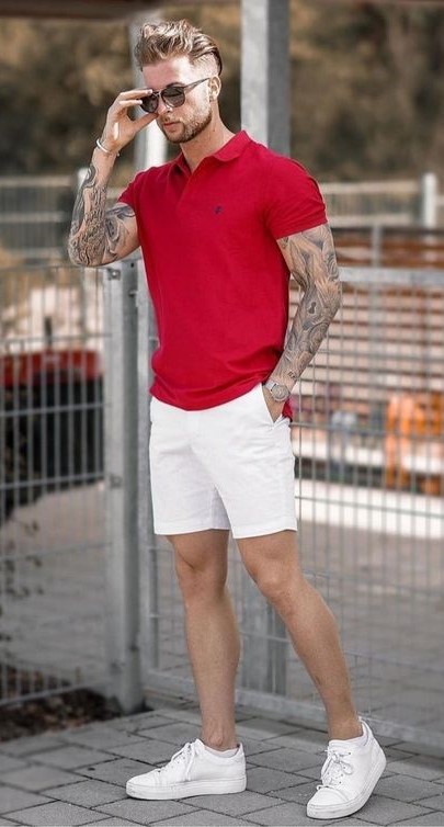Polo Shirt with Shorts