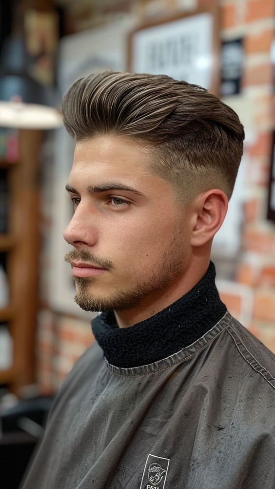 Classic Combed-back Haircut