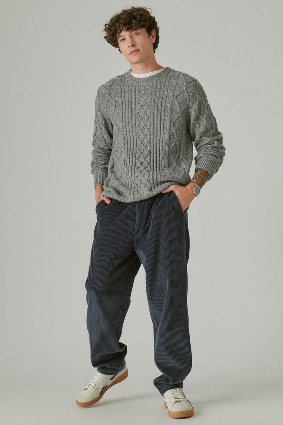 Corduroy Pants With Sweater