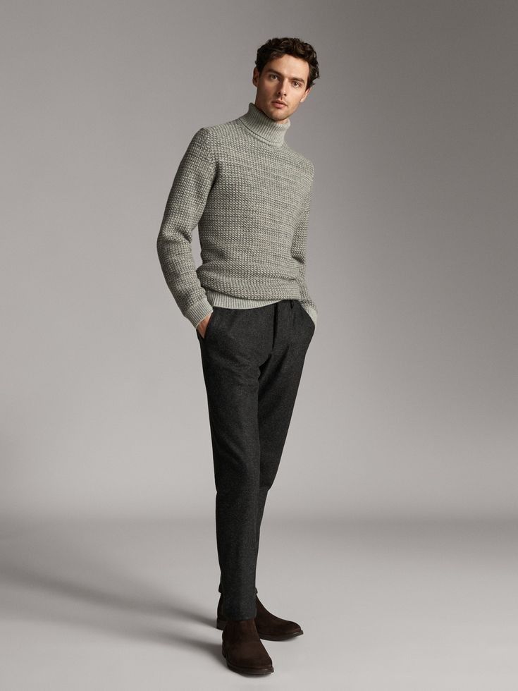 Sweater with Slim-Fit Trousers