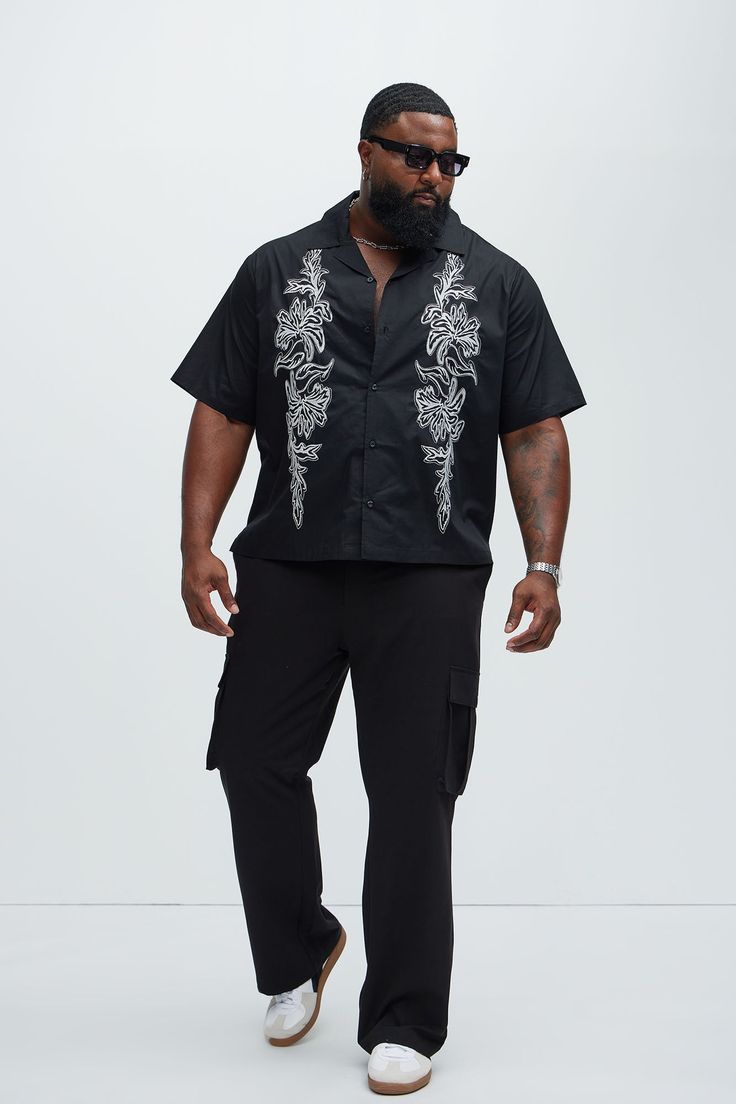 Dark Shirt For Heavyset Size Men