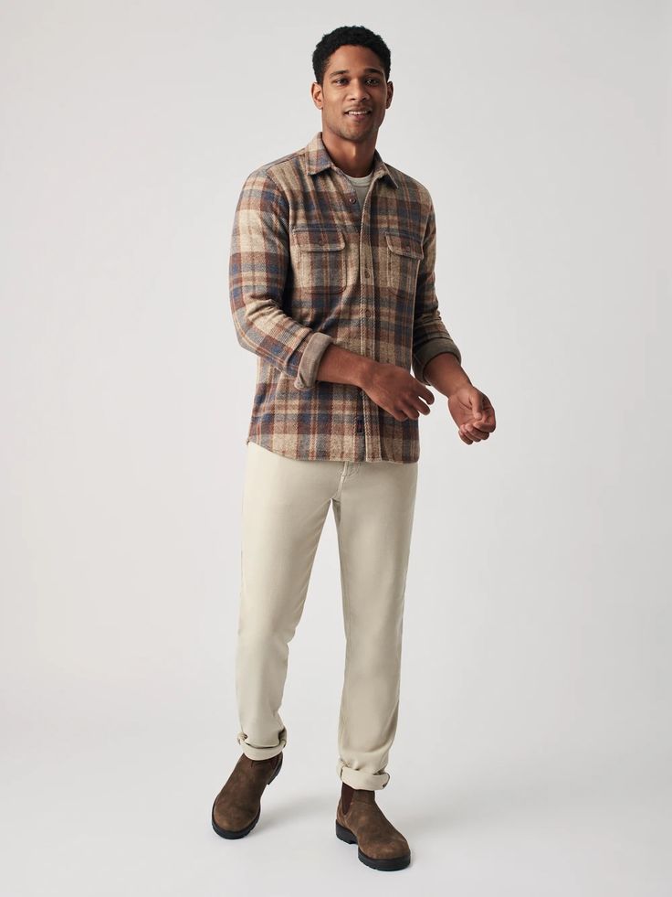 Flannel Shirt With Losses Fit Pants