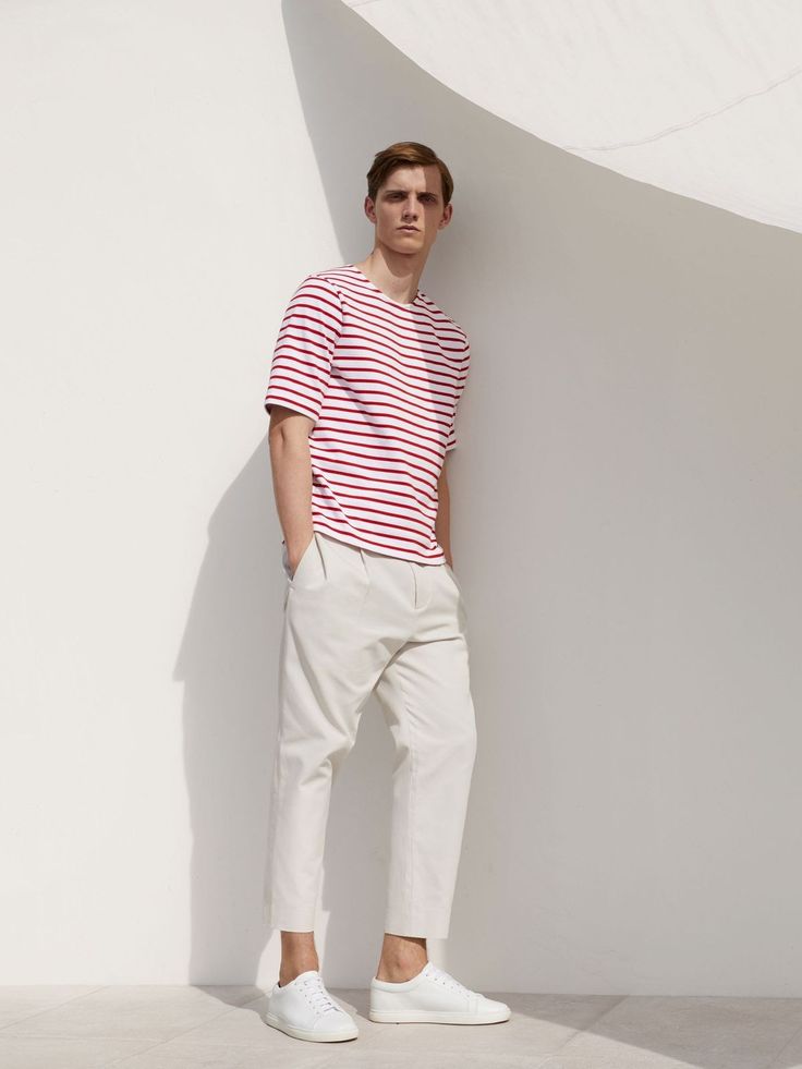 Horizontal Stripes with Slim Fit Trouser